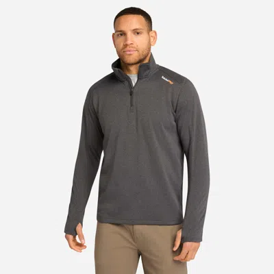 Timberland Men's  Pro Understory Quarter-zip Fleece Shirt In Gray
