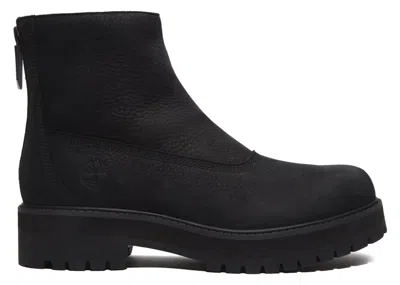 Pre-owned Timberland Men's  Zipup Boot White Mountaineering Sneakers In Black Nubuck