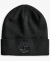 Timberland 3d Embroidered Beanie In Black