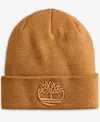 Timberland 3d Embroidered Beanie In Brown