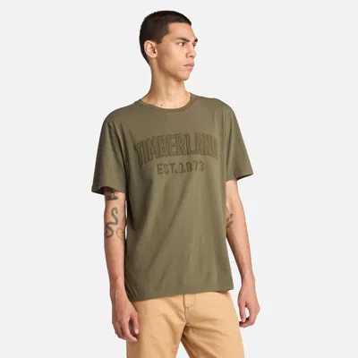 Timberland Men's Washed Embroided Logo T-shirt In Multi