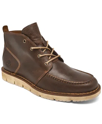 Timberland Men's Westmore Leather Lace-up Casual Moc Toe Boots From Finish Line In Tortoise