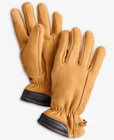 Timberland Men's Winter Hill Nubuck Leather Gloves In Yellow