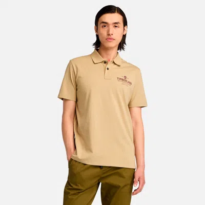 Timberland Men's Work Graphic Jersey Polo In Yellow