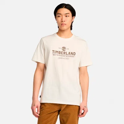 Timberland Men's Work Graphic Short Sleeve T-shirt In White