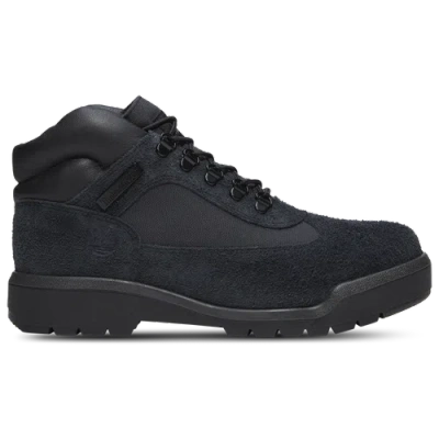Timberland Mens 6" Hairy Suede Chuka Field Boots In Black