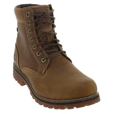 Pre-owned Timberland Mens Boots Rugged Wp Ii 6in Casual Lace-up Ankle Leather In Rust
