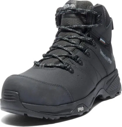 Pre-owned Timberland Mens Switchback Composite Safety Toe Puncture Resistant Waterproof In Black