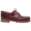 Timberland Brown Loafers With Embossed Logo On The Side And Low Block Heel In Leather Man In Orange