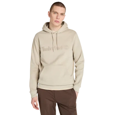 Timberland Mens  Embroidered Pullover Hoodie In Neutral