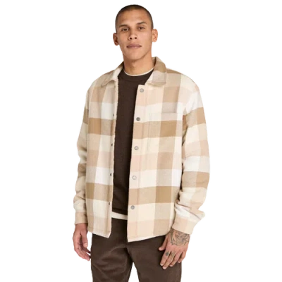 Timberland Mens  High Pile Lined Overshirt In Brown