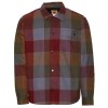 Timberland Mens  Lined Flannel Jacket In Cordovan/red/multi