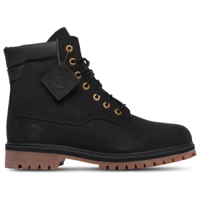 Timberland Mens  Original Mid Lace Waterproof 6" Boots In Black/black