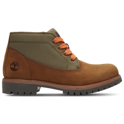 Timberland Mens  Premium Mid Lace-up Chukka Boot In Medium Brown Nubuck