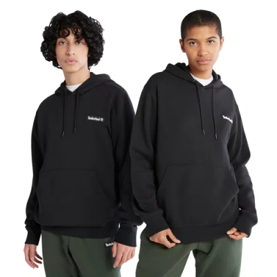 Timberland Mens  Woven Badge Hoodie In Black