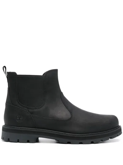Timberland Mid Britton Road Chelsea Boots In Black Leather