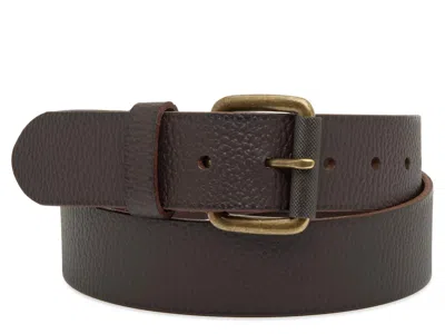 Timberland Milled Leather Belt In Brown