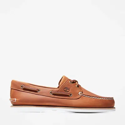 TIMBERLAND MOCASSINI MAN TIMBERLAND TB0A43V98771 - CLASSIC BOAT MEDIUM ORANGE FULL GRAIN
