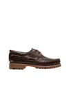 Timberland Boat Shoes Authentic 3-eye Lug Handsewn Marrone In Brown