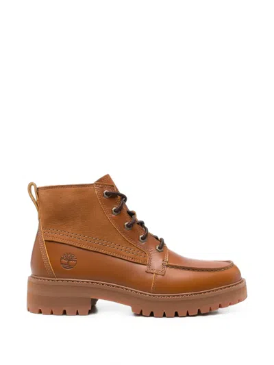 Timberland Moc-toe Lace-up Boots In Brown