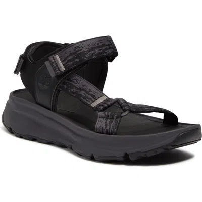 Timberland Motion Dune Sandal In Black Webbing