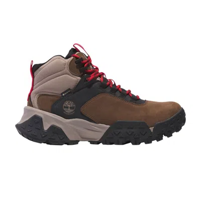 Pre-owned Timberland Motion Scramble Lace Up Mid Gore-tex 'dark Brown'
