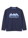 Timberland Mountain-graphic Long-sleeved T-shirt In Blue