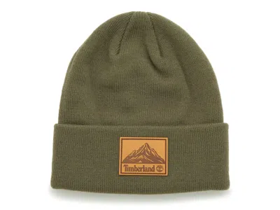 Timberland Mountain Patch Beanie In Green