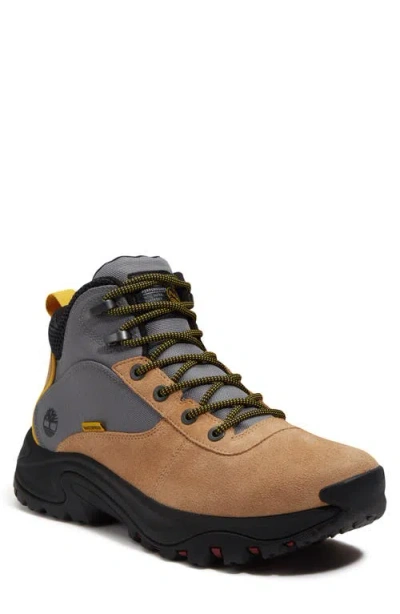 Timberland Mt. Maddsen Waterproof Hiking Boot In Medium Beige Suede