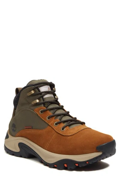 Timberland Mt. Maddsen Waterproof Hiking Boot In Medium Brown Suede