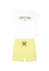 Timberland Multicolor Suit Orbaby Boy With Logo In White