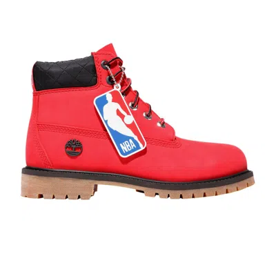 Pre-owned Timberland Nba X 6 Inch Premium Boot Youth 'chicago Bulls' | Red | Kid's Size 1