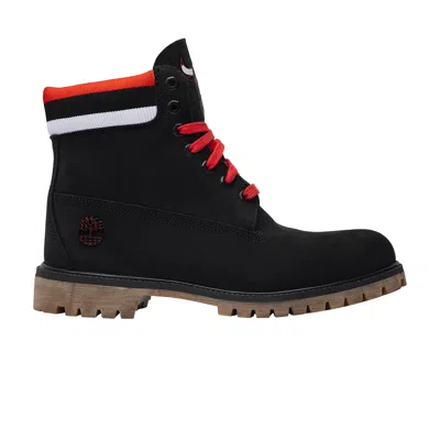 Pre-owned Timberland Nba X Mitchell And Ness X 6 Inch Classic Premium Boot 'chicago Bulls' In Black