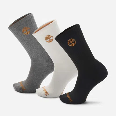 Timberland Newmarket 3-pack Half Cushion Crew Sock In Multi