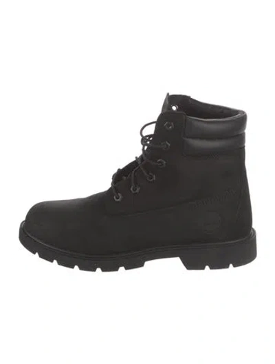 Pre-owned Timberland Nubuck Boots In Black