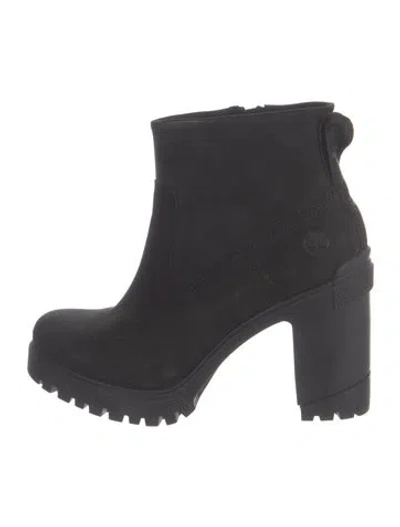 Pre-owned Timberland Nubuck Boots In Black