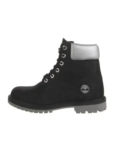 Pre-owned Timberland Nubuck Boots In Black