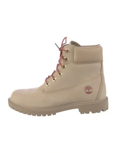 Pre-owned Timberland Nubuck Boots In Neutral