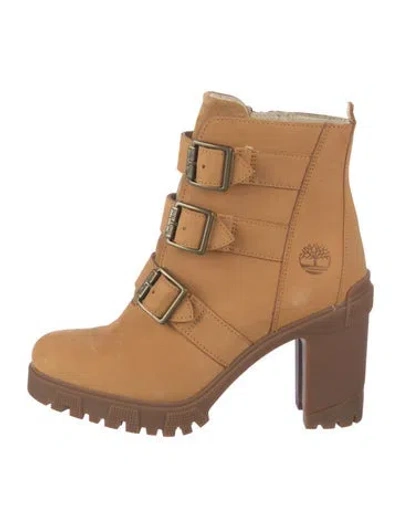 Pre-owned Timberland Nubuck Boots In Neutrals