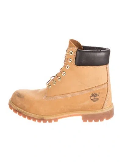 Pre-owned Timberland Nubuck Boots In Neutrals