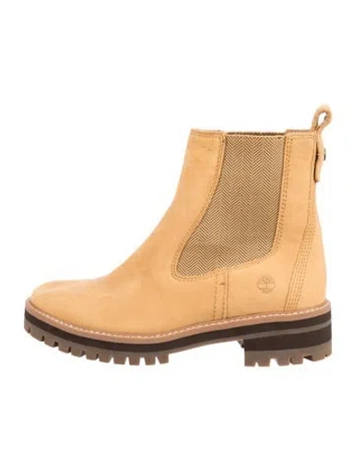 Pre-owned Timberland Nubuck Chelsea Boots In Neutrals