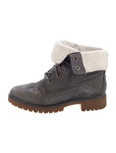 Pre-owned Timberland Nubuck Combat Boots In Multicolor