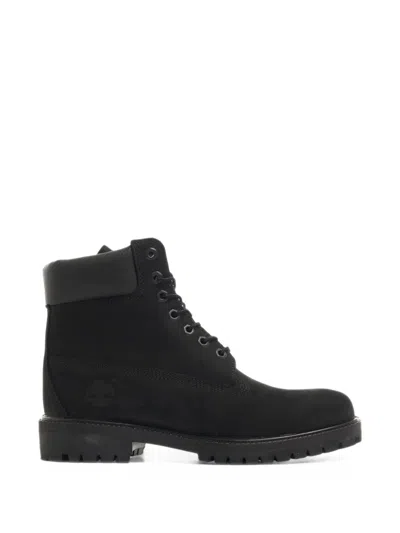 Timberland Nubuck Leather Boots In Animal Print