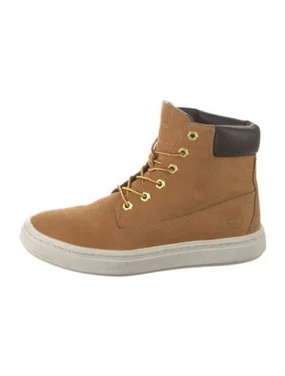 Pre-owned Timberland Nubuck Sneakers In Neutrals