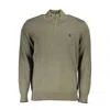 Timberland Organic Cotton Half Zip Sweater In Green