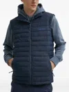 Timberland Padded Zip Gilet In Blue