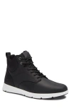 Timberland Parker Street High Top Sneaker In Black Full Grain