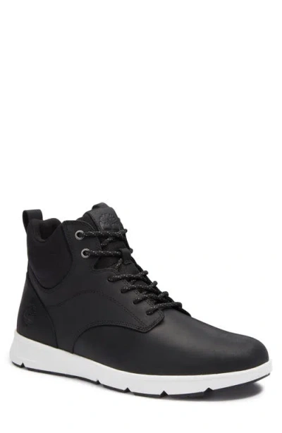 Timberland Parker Street High Top Sneaker In Black Full Grain