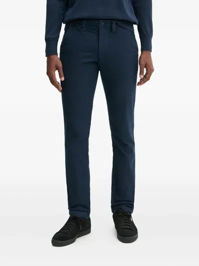 Timberland Patch-logo Trousers In Blue