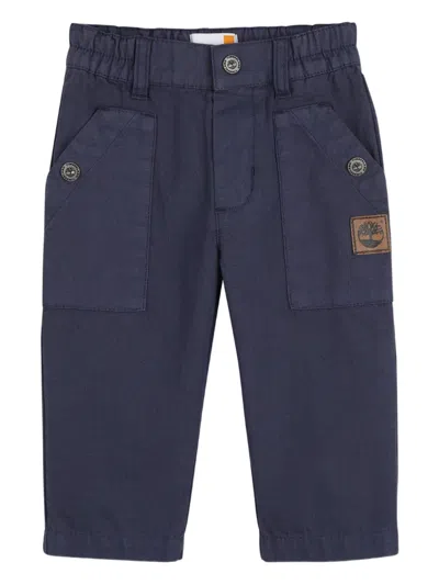 Timberland Babies' Patch-pocket Trousers In Blue